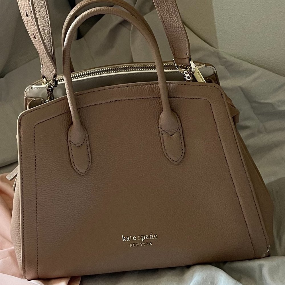 Kate Spade Knott Medium Brown/Nude Satchel